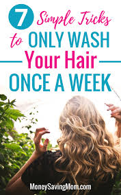 5 days to diy natural living How I Manage To Only Wash My Hair Once A Week Money Saving Mom