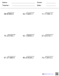 But how many times does 5 go into 7, and what do you do with the . Division Worksheets Printable Division Worksheets For Teachers