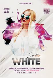 You can edit the main text via text tool, the model image you can. White Sensation Party Free Psd Flyer Template Stockpsd Net