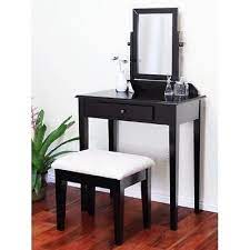 Makeup Vanity Set Table Stool Drawer Bedroom Furniture Bench Chair Wood Espresso Vanity Set Bedroom Furniture Bench Contemporary Vanity