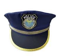 Kids Polyester Police Captain Officer Hat - Cosplay Accessory