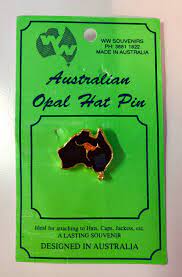 Australian Opal Pin Old Souvenir Pins Souvenir Hat Pins Etsy Australian Opal Hat Pins Retro Hats