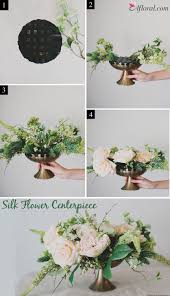 Diy Silk Flower Centerpiece Silk Flower Centerpieces Flower Arrangements Diy Tall Floral Arrangements