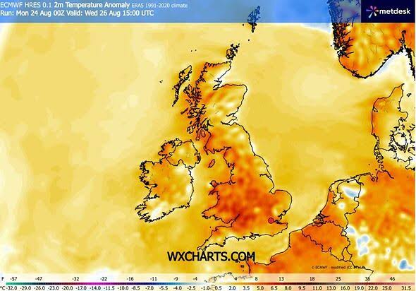 UK hot weather forecast as 29C scorcher returns - 37 hottest regions |  Weather | News | Express.co.uk