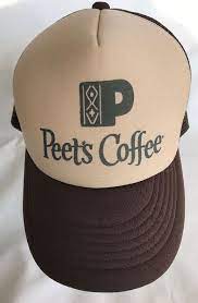 Peet S Coffee Mesh Trucker Hat Snapback Brown Tan Foam Cap Cobra Truckerhat Mesh Trucker Hat Hats For Sale Hats