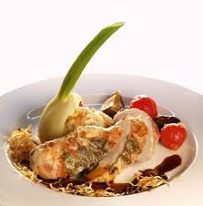 Saltimbocca Von Der Poularde Mit Gerstengraupen Risotto Rezept Risotto Lebensmittel Essen Graupe