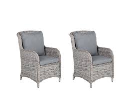 Maybe you would like to learn more about one of these? Set Of 2 Faux Rattan Garden Chairs Grey Cascais Beliani De