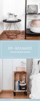 Tisch Selbst Bauen Aus Ikea Produkten 2 Einfache Diy Ikea Hacks In 2020 Ikea Nachttisch Selber Bauen Ikea Hacks