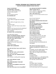 Ignte choral reading:speak first chapter. Choral Speaking 2012 Text Draft 4 Full Draft Edited