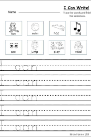 Free Writing Printable Kindergarten And First Grade Kindermomma Com Writing Worksheets Kindergarten Kindergarten Writing Writing Sentences Kindergarten