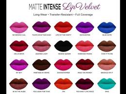 Sacha Cosmetics Matte Intense Velvet Lipsticks