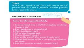 Berilah tanda silang (x) pada huruf. Pembahasan Soal Bahasa Inggris Chapter 1 Task 3 Talking About Self Hal 8 Kelas 10 Saifullah Id