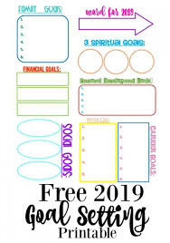 Second Chance To Dream Free 2019 Goal Setting Printable Vision Board Worksheet Vision Board Diy Vision Board Goals