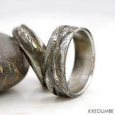 Romantic Damascus Band For Man Or Woman Custom Made Etsy Eheringe Manner Trauringe Alternative Trauringe