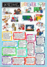 School Subjects Online And Pdf Worksheet You Can Do The Exercises Online Or Download The Worksheet As School Subjects School Vocabulary English Writing Skills
