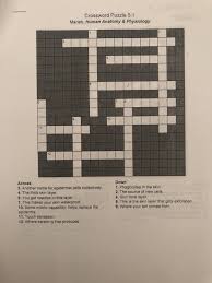 Human body worksheets these illustrated science worksheets can help your students learn all about the human body. Solved Crossword Puzzle 5 1 Marieb Human Anatomy Chegg Com