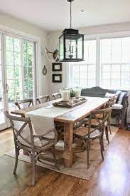 45 Awesome Farmhouse Dining Room Table And Decor Ideas Diningroom Diningro Farmhouse Dining Room Table Dining Room Table Centerpieces Dining Room Table Decor