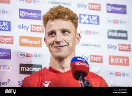 NOTTINGHAM, UK. APR 18TH Jack Colback of Nottingham Forest celebrates after  scoring a goal to make it 3-0 during the Sky Bet Championship match between  Nottingham Forest and West Bromwich Albion at