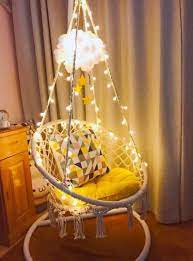33 Cozy Hanging Macrame Chair Ideas For Your Relaxing Moment Matchness Com Swing Chair Bedroom Hanging Chair Macrame Hanging Chair