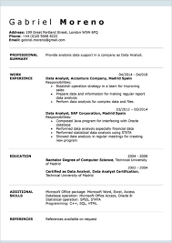English Cv Examples Doc Template Online Creator