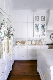 White And Gold Christmas Kitchen Randi Garrett Design White Kitchen Decor Gold Kitchen Kitchen Decor