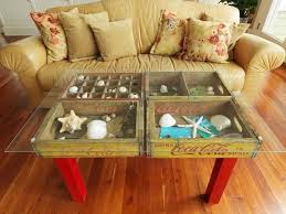 A custom coffee table made of a vintage suitcase is a great way to make a fun statement and show off your diy skills. See Through Coffee Table Repurposed Furniture Diy Furniture Crate Table