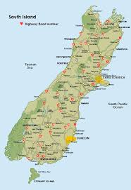 Travel The Real Nz South Island Road Map Nz South Island Nz South Island Map Of New Zealand