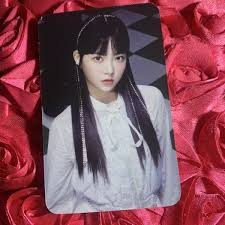 EUNCHAE LE SSERAFIM Girly Edition Celeb Kpop Girl Photo Card Glam Checkers