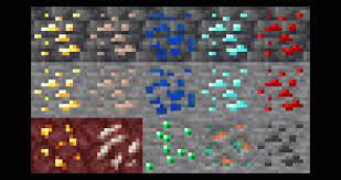 The texture of diamond ore has been changed, once again. Reverted Ores Minecraft Texture Pack