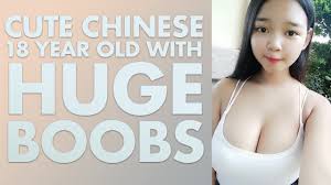 Cute Chinese 18 Year Old With Huge Boobs From Milkshake Tube
