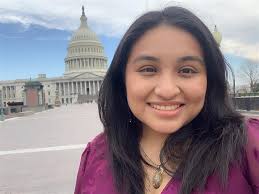 I am pleased to introduce Marlene Santos, my office's Legislative intern.  Born and raised in the Avondale neighborhood and a product of Chicago  Public Schools. Marlene is the proud daughter of two
