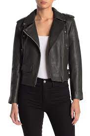 Liz Leather Crop Moto Jacket Nordstromrack In 2021 Moto Jacket Cropped Moto Jacket Jackets