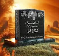 30% OFF! Black Granite Single Headstone / Top 20