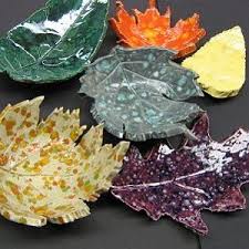 Fallen Leaf Bowls Leaf Bowls Leaf Crafts Air Dry Clay