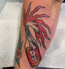 April 1, 2021 | 12:26pm. Willandrew Molotov Cocktail Traditional Tattoo
