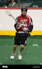 Calgary Roughnecks defenseman Curtis Manning (10) during the team's season  opener against the Minnesota Swarm at the Pengrowth Saddledome in Calgary.  Calgary Roughnecks won 12-7. (Credit Image: © Irena Thompson/Southcreek  Global/ZUMApress.com Stock
