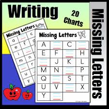 Abc Charts Write The Missing Uppercase And Lowercase