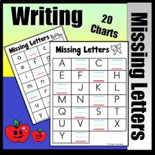 abc charts write the missing uppercase and lowercase