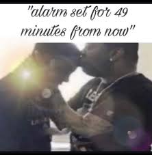 alarm set for 49 minutes from now