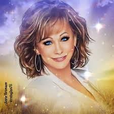 The Queen Of Country Music 👑 Reba McEntire ❤️ Fan Art By: Sara  Bronson/rebafan76