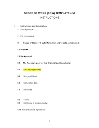 30 Simple Scope Of Work Templates (& Examples)