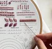 How to do a satin stitch ✨ —Learn basic embroidery stitches 14/ 20. Pattern  available on my Etsy (https://luneandher.etsy.com), 🎀, #handembroidery  #embroiderytutorial