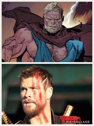Comic And Movie Scenes Thor With Short Hair Marvel Avengers Movie Scenes Thor