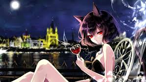 15 female characters in anime with red eyes(eye) from demons,vampires to humans. Anime Cat Girl Black Hair Wallpapers Wallpaper Cave