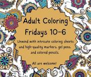 Adult Coloring on Fridays