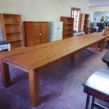 I finally decided on danish oil in a dark walnut color. 5 M Oregon Pine Dining Table Elmswood Furniture