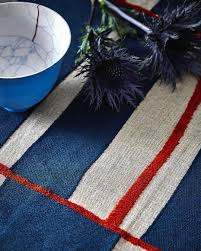 La Maison Pierre Frey On Instagram Zeppelin Geometrically Varied Embroidery With Eye Catching Tones That Stand Out Against A Background Of Natural Linen T