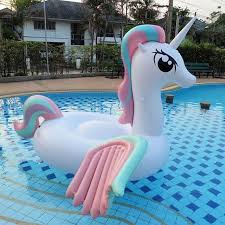 260cm Giant Inflatable Unicorn Pool Float Funny Unicorns Store Unicorn Pool Float Inflatable Pool Cool Pool Floats