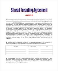 No restrictions may be placed on the (e) promote, where appropriate, the objectives of the present article by concluding bilateral or multilateral arrangements or agreements, and endeavour. Parenting Agreement Templates 8 Free Pdf Documents Download Free Premium Templates