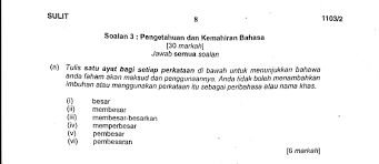 Laman Bahasa Melayu Spm Soalan Dan Cadangan Jawapan Soalan 3 A Peperiksaan Percubaan Negeri Kelantan